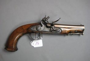Flintlock pistol, CANON FIN, france 1800