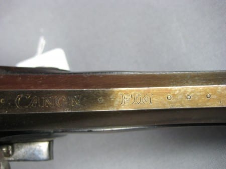 Flintlock Pistole, CANON FIN, france 1800
