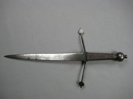 Left hand dagger, german ca. 1600